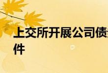 上交所开展公司债券置换业务 上交所开户条件 