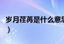 岁月荏苒是什么意思啊（岁月荏苒是什么意思）