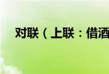 对联（上联：借酒消愁愁更愁请对下联）