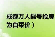 成都万人摇号抢房（总价350万元1套房子视为白菜价）
