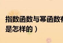 指数函数与幂函数有什么区别（定义域和值域是怎样的）