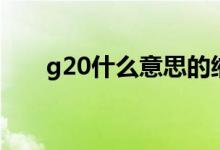 g20什么意思的缩写（g20什么意思）