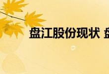 盘江股份现状 盘江股份是做什么的