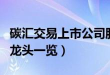 碳汇交易上市公司股票有哪些（相关碳汇交易龙头一览）