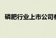 磷肥行业上市公司有哪些（磷肥股票一览）