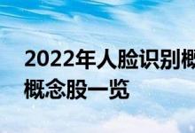 2022年人脸识别概念股龙头有哪些人脸识别概念股一览