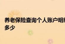 养老保险查询个人账户明细查询怎么查 养老保险缴费基数是多少 