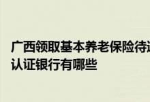 广西领取基本养老保险待遇资格认证 南宁养老待遇领取资格认证银行有哪些 