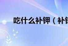 吃什么补钾（补钾的最好方式是什么）