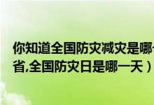 你知道全国防灾减灾是哪一日（汶川和玉树分别属于哪两个省,全国防灾日是哪一天）