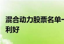 混合动力股票名单一览哪些混合动力概念股票利好