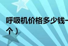 呼吸机价格多少钱一个（呼吸机价格多少钱一个）
