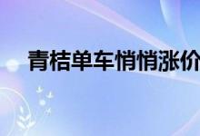 青桔单车悄悄涨价（青桔单车涨价多少）