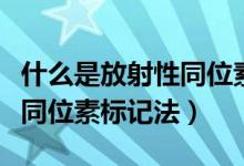 什么是放射性同位素定年原理（什么是放射性同位素标记法）