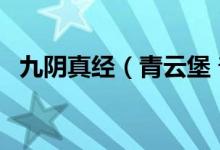 九阴真经（青云堡 普通 地宫剧情 怎么开）
