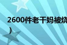 2600件老干妈被烧（造成经济损失逾30万元）