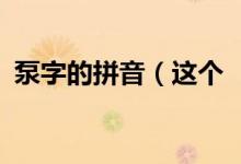 泵字的拼音（这个‘泵’字的读音是什么?）