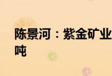 陈景河：紫金矿业今年矿山铜产量将达86万吨