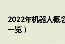 2022年机器人概念股有那些（机器人龙头股一览）