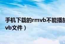手机下载的rmvb不能播放（为什么手机迅雷看看播不了rmvb文件）