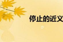 停止的近义词（停止房贷）