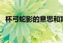 杯弓蛇影的意思和寓意（杯弓蛇影的意思）