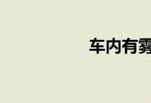 车内有雾气怎么处理 