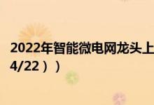 2022年智能微电网龙头上市公司有哪些（哪个股票会爆发 （4/22））