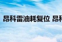 昂科雷油耗复位 昂科雷油耗显示怎么调的啊 