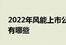 2022年风能上市公司一览风能相关上市公司有哪些