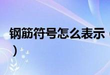 钢筋符号怎么表示（钢筋符号表示意思什么呢）