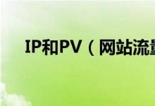 IP和PV（网站流量IPpv是什么意思啊）