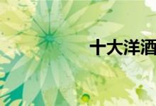  十大洋酒品牌排行榜   