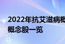 2022年抗艾滋病概念股龙头有哪些抗艾滋病概念股一览