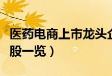 医药电商上市龙头企业有哪些（医药电商概念股一览）