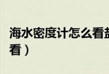 海水密度计怎么看盐的度数（海水密度计怎么看）