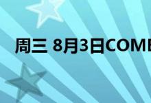 周三 8月3日COMEX黄金最新库存量数据
