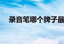录音笔哪个牌子最好（消费者如何选购）