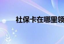 社保卡在哪里领取的 要本人去领吗 