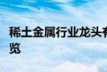 稀土金属行业龙头有哪些稀土金属行业股票一览