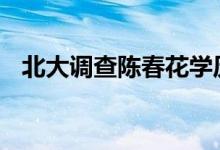 北大调查陈春花学历事件 陈春花基本信息