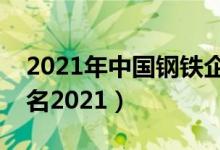 2021年中国钢铁企业排行（全国钢铁企业排名2021）