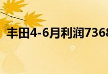 丰田4-6月利润7368亿日元同比下降17.9%