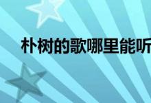 朴树的歌哪里能听（朴树的歌哪些好听）