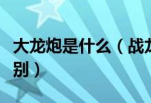 大龙炮是什么（战龙大炮和翔龙大炮有什么区别）