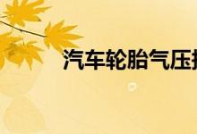 汽车轮胎气压报警灯亮还能开吗 