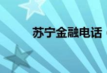 苏宁金融电话（苏宁金融可靠吗）