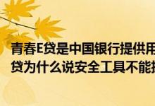 青春E贷是中国银行提供用于什么的金融服务 中国银行青春E贷为什么说安全工具不能执行