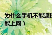 为什么手机不能遮挡屏幕顶端（为什么手机不能上网）