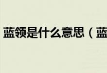 蓝领是什么意思（蓝领和白领的区别是什么）